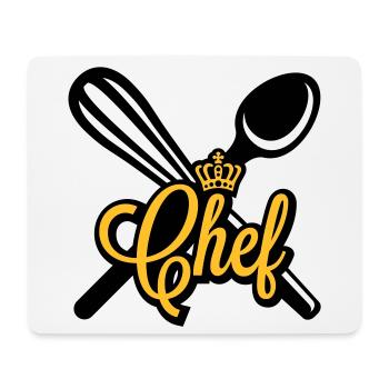 Chefkoch - Mousepad (Querformat) - Weiß - Vorne