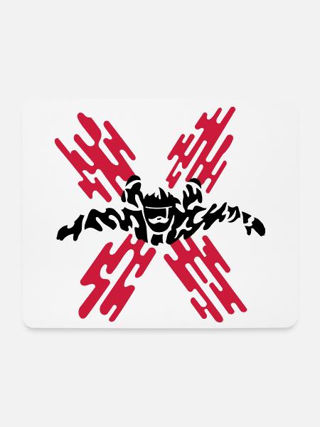 skydiver x - Mousepad (Querformat) - Weiß