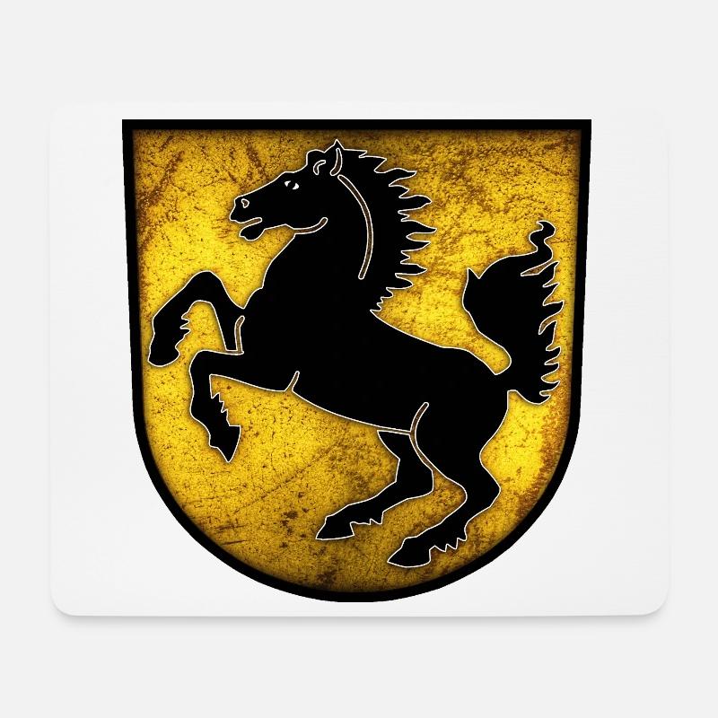 Stuttgart - Stuttgarter Wappen - Mousepad (Querformat) - Weiß
