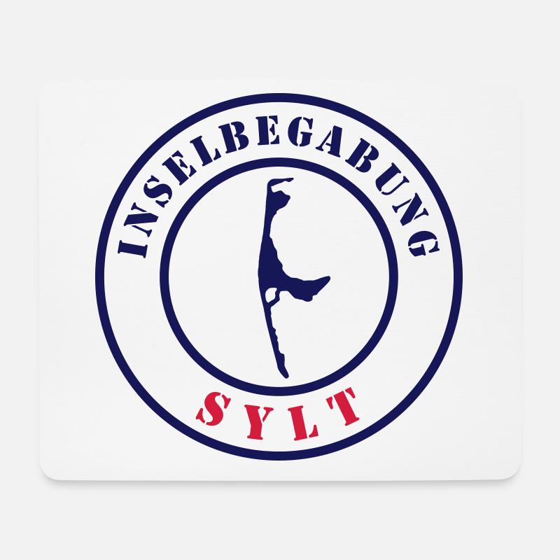 inselbegabung sylt - Mousepad (Querformat) - Weiß