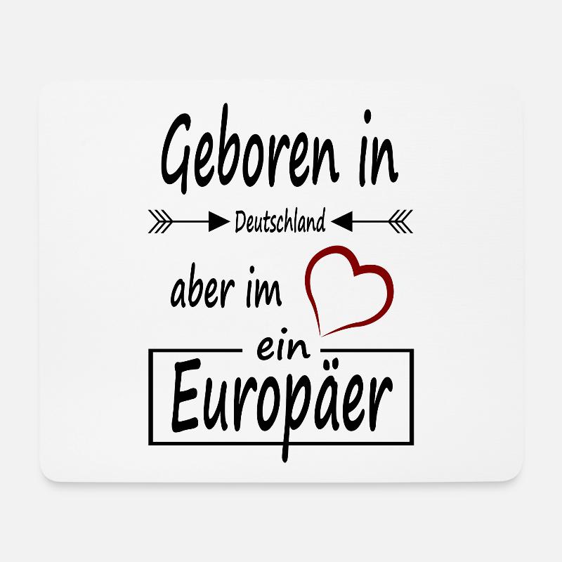 Europa - Mousepad (Querformat) - Weiß