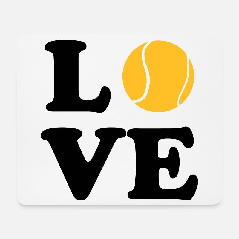 Tennis - Mousepad (Querformat) - Weiß