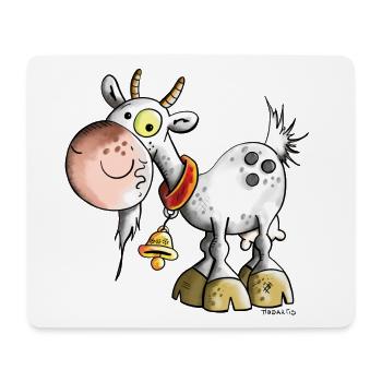 Süße Ziege - Mousepad (Querformat) - Weiß - Vorne