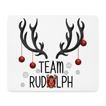 Weihnachtsteam Rudolph Abenteuer - Mousepad (Querformat) - Weiß - Vorne