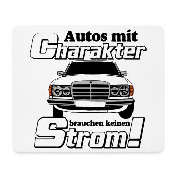 MB W123 , Kult , Autos mit Charakter ...(25) - Mousepad (Querformat) - Weiß - Vorne