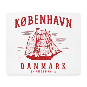 Kopenhagen Segelschiff Skandinavien Flair - Mousepad (Querformat) - Weiß - Vorne