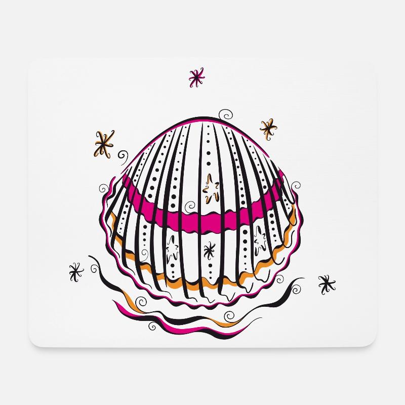 Shell Vacances d’été - Tapis de souris (format paysage) - blanc