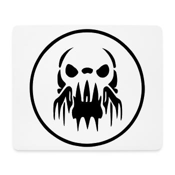 Logo Zombie Alien - Tapis de souris (format paysage) - blanc - Devant