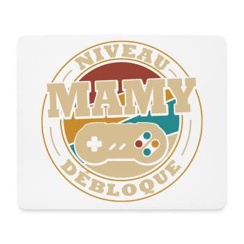 Level Oma freischalten - Mousepad (Querformat) - Weiß - Vorne