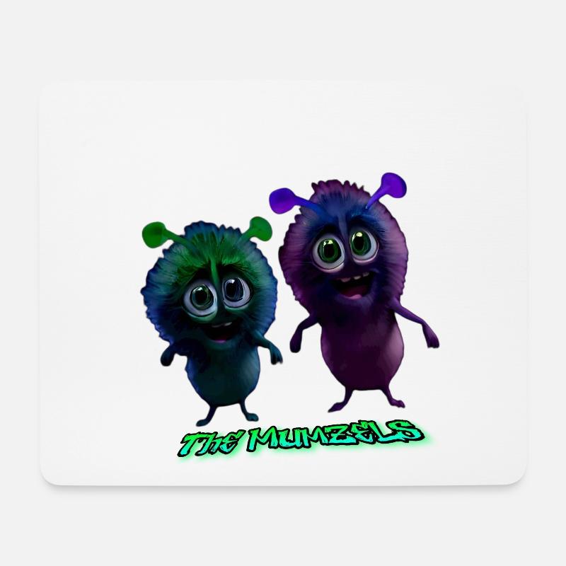 Mumzel Peanut and Chuck - Mouse Pad (horizontal) - white