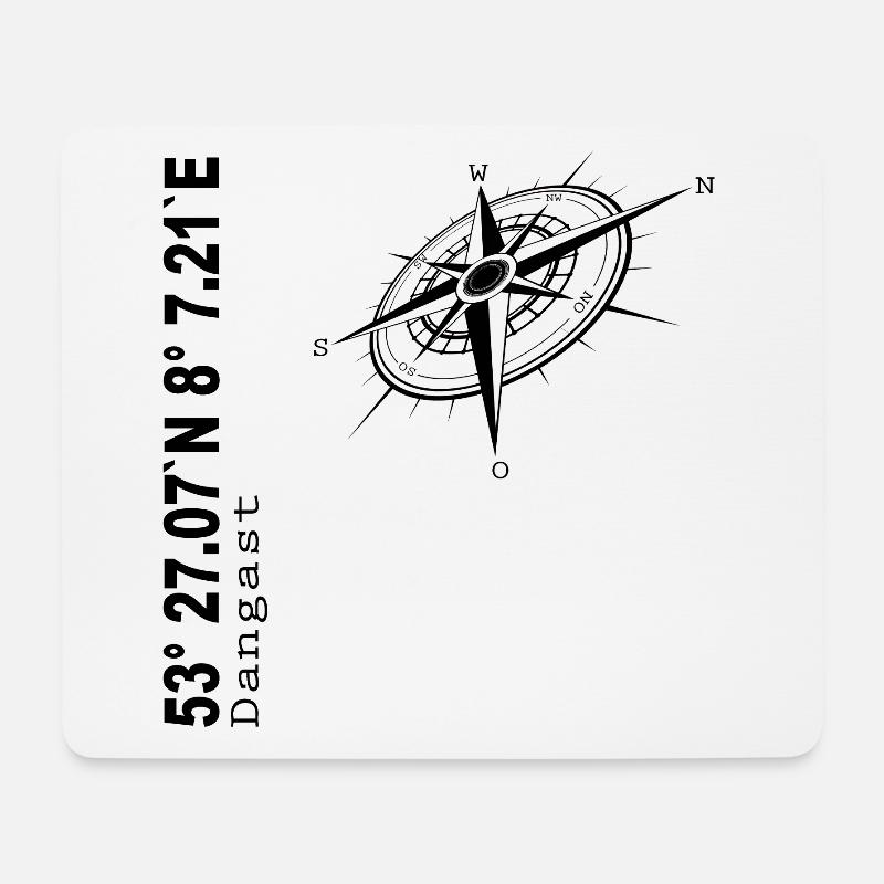 Dangast - Mousepad (Querformat) - Weiß