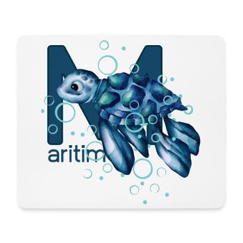 Maritime Turtle - Mouse Pad (horizontal) - white - Front