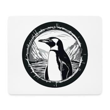 Pingouin - Tapis de souris (format paysage) - blanc - Devant