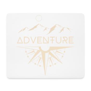 Adventure Mountains Compass - Mouse Pad (horizontal) - white - Front
