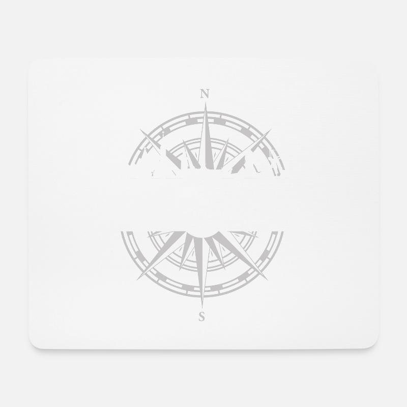 Koordinaten Cuxhaven - Mousepad (Querformat) - Weiß