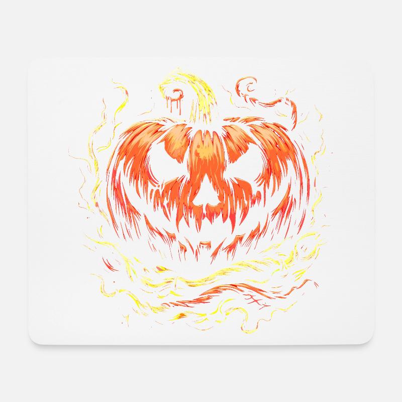 Halloween pumpkin - Tapis de souris (format paysage) - blanc