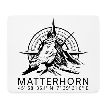 Matterhorn - Mousepad (Querformat) - Weiß - Vorne
