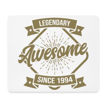 Birthday Vintage 1994 Legendary & Awesome - Mouse Pad (horizontal) - white - Front