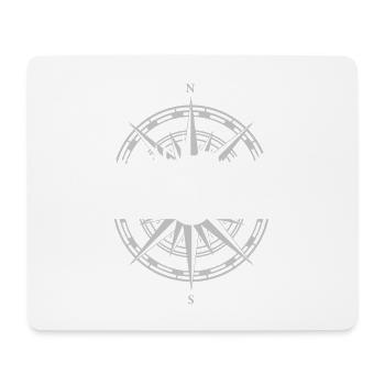 Skyline Nürnberg - Mousepad (Querformat) - Weiß - Vorne