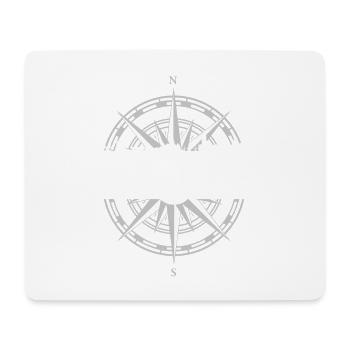 Skyline Duisburg - Mousepad (Querformat) - Weiß - Vorne