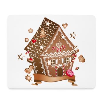 Christmas Cookies Gingerbread House for Christmas - Mouse Pad (horizontal) - white - Front