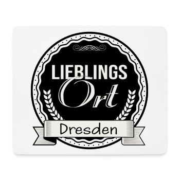 Lieblingsort Dresden - Mousepad (Querformat) - Weiß - Vorne