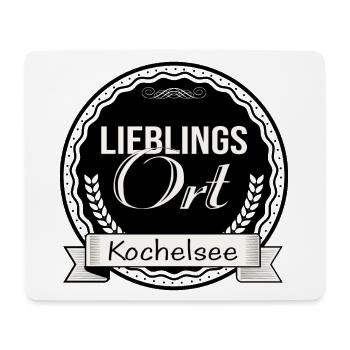 Lieblingsort Kochelsee - Mousepad (Querformat) - Weiß - Vorne
