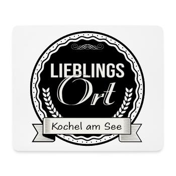 Lieblingsort Kochel am See - Mousepad (Querformat) - Weiß - Vorne