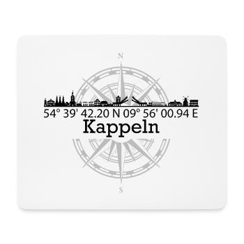 Koordinaten Skyline Kappeln - Mousepad (Querformat) - Weiß - Vorne
