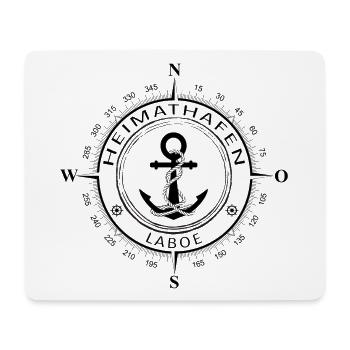 Heimathafen Laboe - Mousepad (Querformat) - Weiß - Vorne