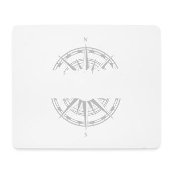 Koordinaten Dortmund - Mousepad (Querformat) - Weiß - Vorne