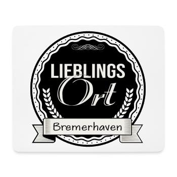 Lieblingsort Bremerhaven - Mousepad (Querformat) - Weiß - Vorne