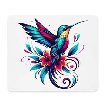 Colibri - Tapis de souris (format paysage) - blanc - Devant