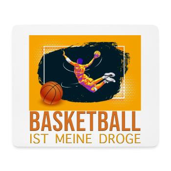 Basketball ist meine Droge - Mousepad (Querformat) - Weiß - Vorne