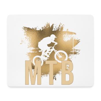 MTB - Mousepad (Querformat) - Weiß - Vorne
