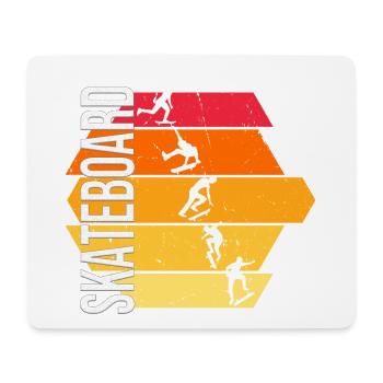 Skateboard - Mousepad (Querformat) - Weiß - Vorne