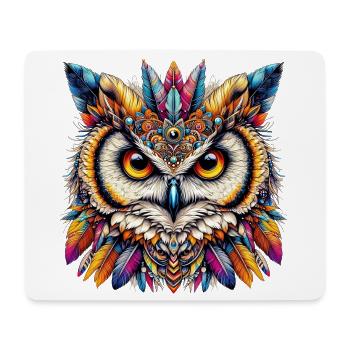 Owl - Mouse Pad (horizontal) - white - Front
