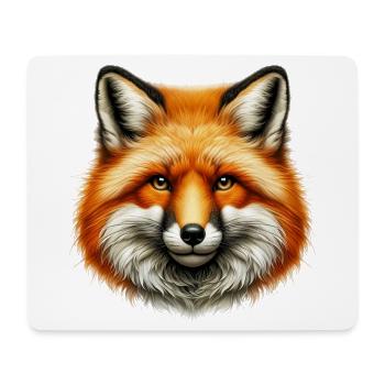 Fuchs - Mousepad (Querformat) - Weiß - Vorne