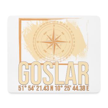 Goslar Koordinaten - Mousepad (Querformat) - Weiß - Vorne