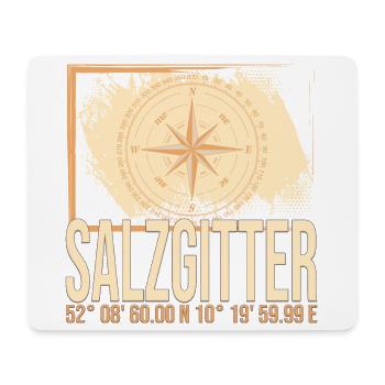 Salzgitter Koordinaten - Mousepad (Querformat) - Weiß - Vorne