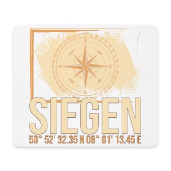 Siegen Koordinaten - Mousepad (Querformat) - Weiß - Vorne