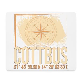 Cottbus Koordinaten - Mousepad (Querformat) - Weiß - Vorne