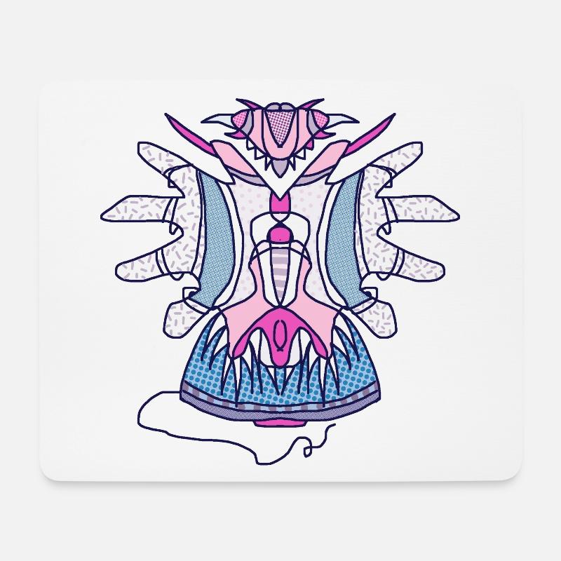 Tattoo "Strickliesel" - Mousepad (Querformat) - Weiß