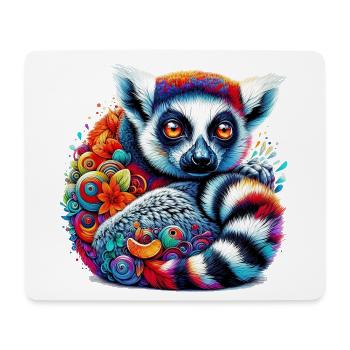 Lemur - Mouse Pad (horizontal) - white - Front
