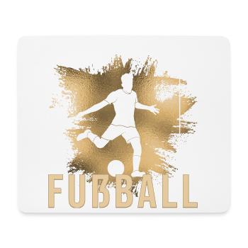 Fußball - Mousepad (Querformat) - Weiß - Vorne