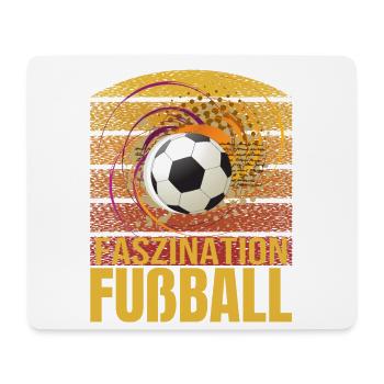 Faszination Fußball - Mousepad (Querformat) - Weiß - Vorne