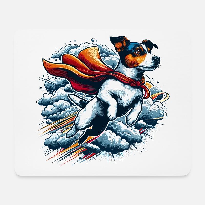 Super Hund Jack Russell Terrier Geschenk - Mousepad (Querformat) - Weiß