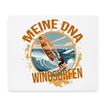 Meine DNA - Windsurfen - Mousepad (Querformat) - Weiß - Vorne
