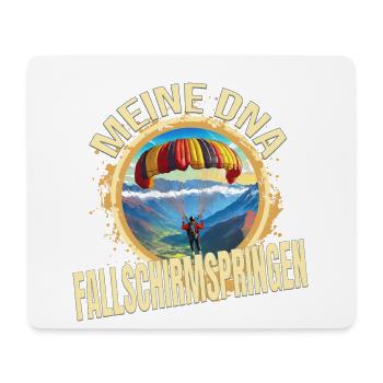 Meine DNA - Fallschirmspringen - Mousepad (Querformat) - Weiß - Vorne