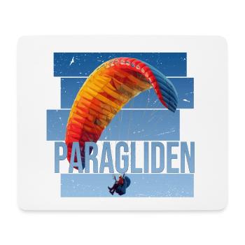 Paragliden - Mousepad (Querformat) - Weiß - Vorne